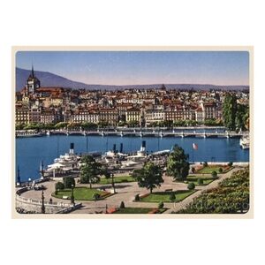 Genève et La Rade Postcard